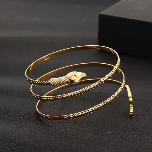 Punk Style Exaggerated Snake Bracelet in Alloy