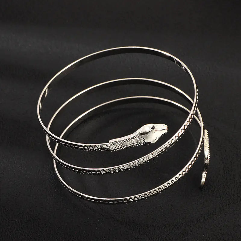 Punk Style Exaggerated Snake Bracelet in Alloy