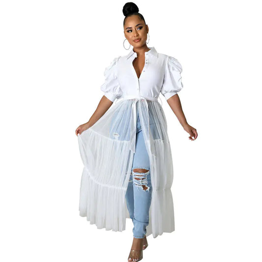 Fashionable Oversize Gauze for Curvy Fits