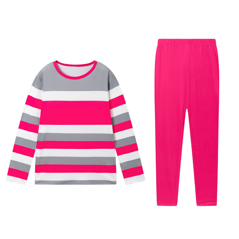 Women’s Cozy 2 Piece Lounge Set – Color Block Tracksuit Jogger Outfit