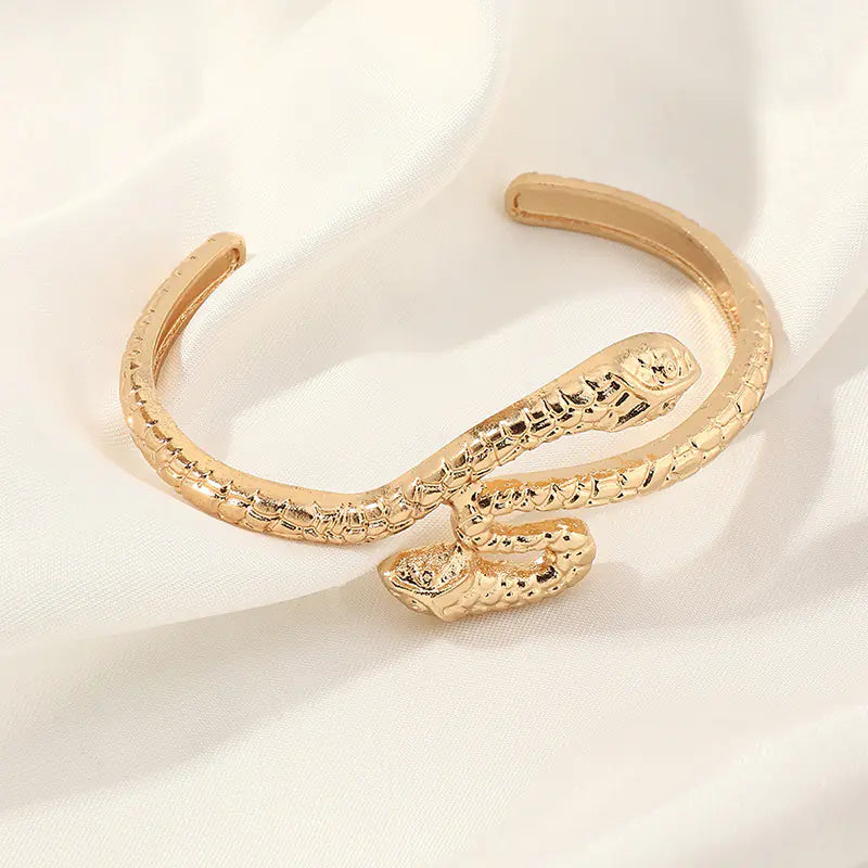 Punk Style Exaggerated Snake Bracelet in Alloy