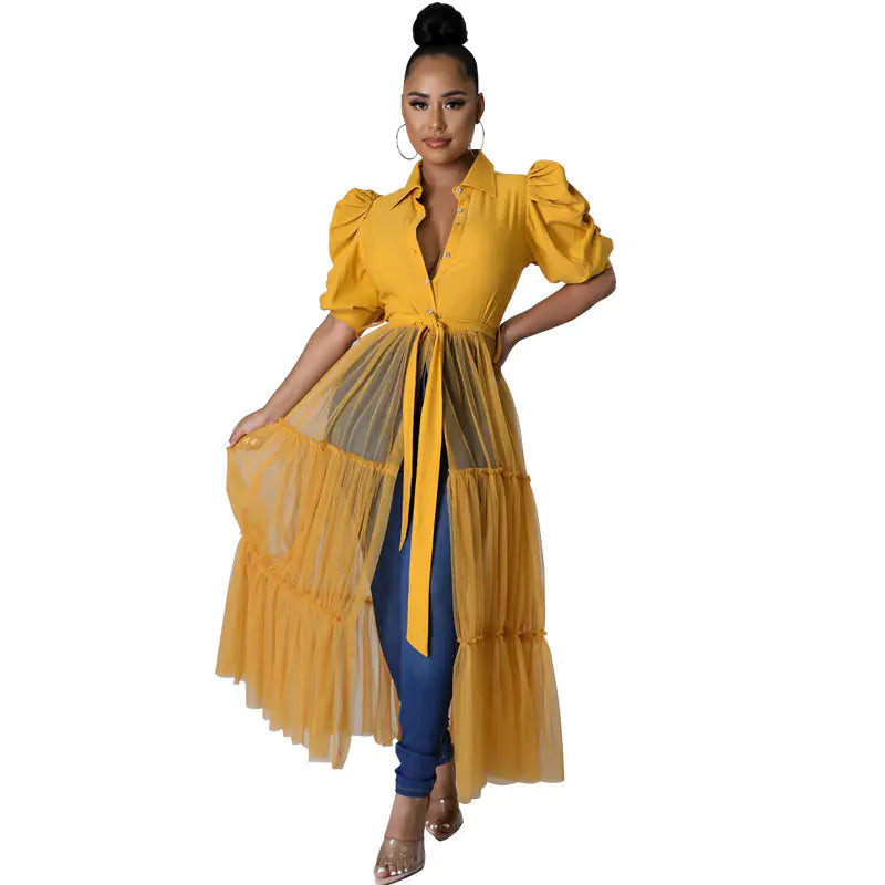 Fashionable Oversize Gauze for Curvy Fits