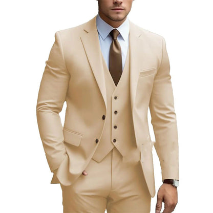 Business Casual Men's Three-piece Suit