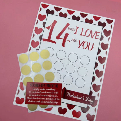 Valentine Scratch Off Print Valentine's Day