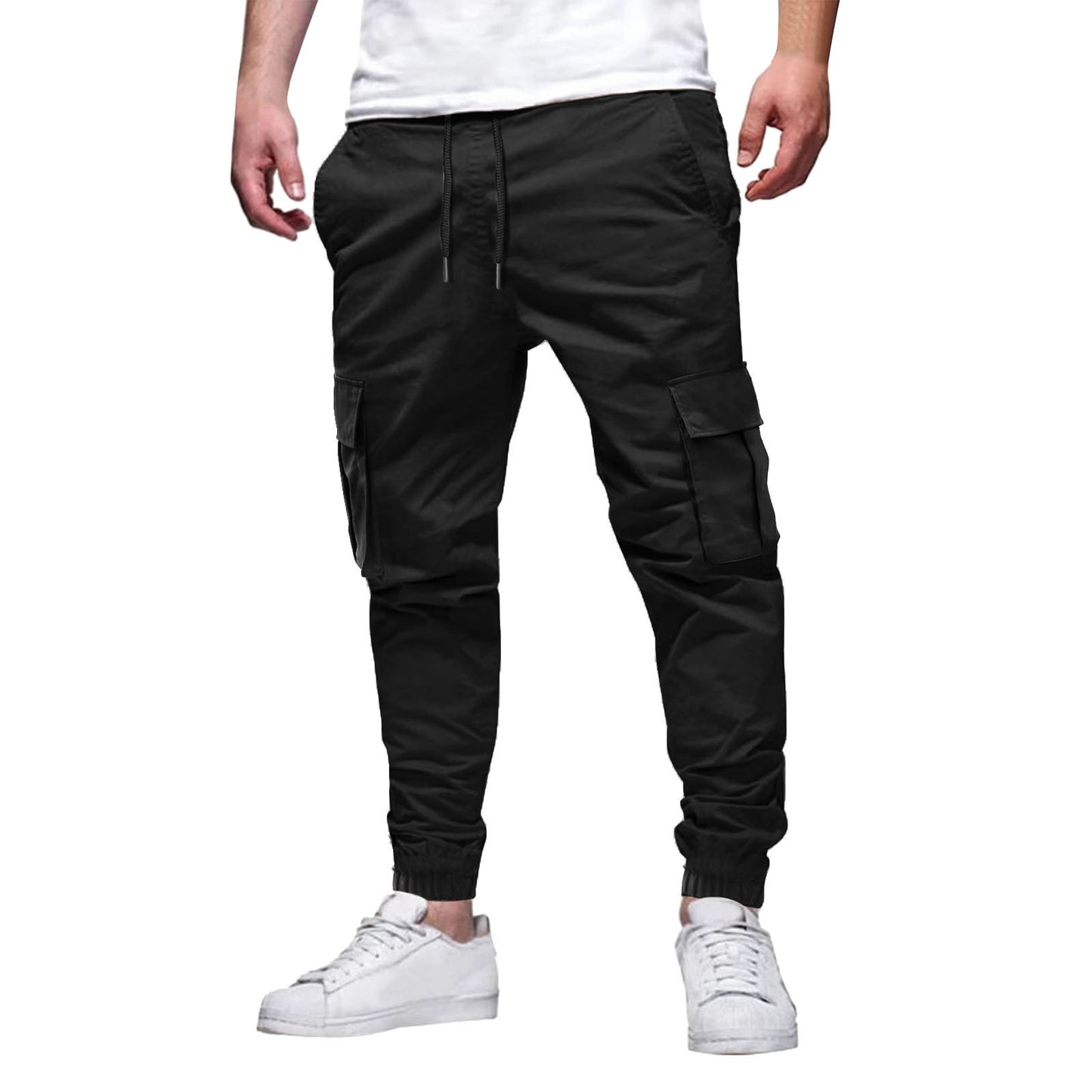 Men's multi-pocket trousers