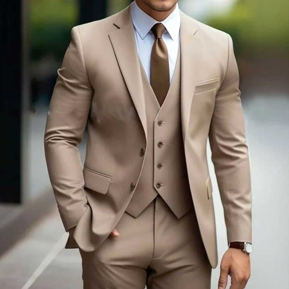 Business Casual Men's Three-piece Suit