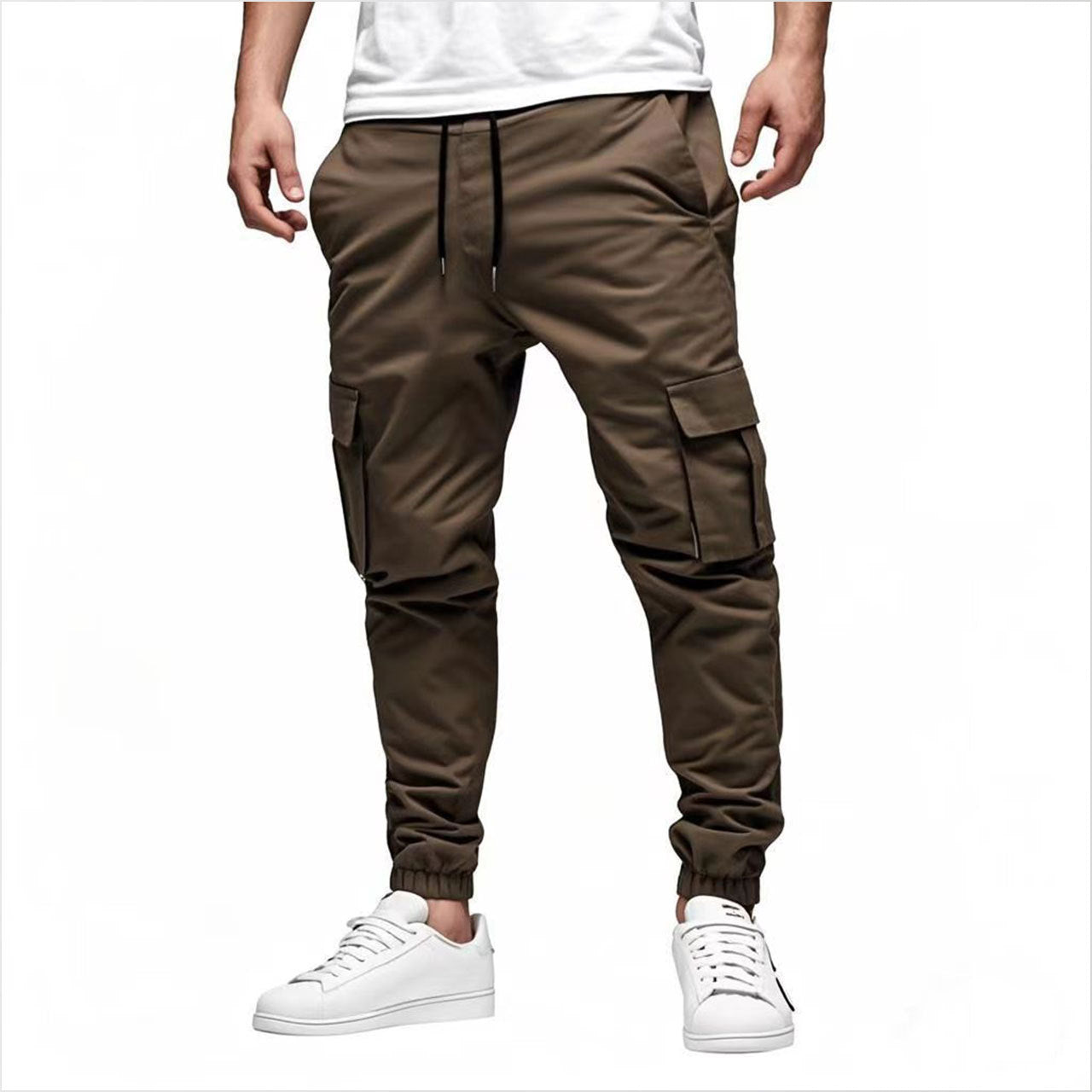 Men's multi-pocket trousers