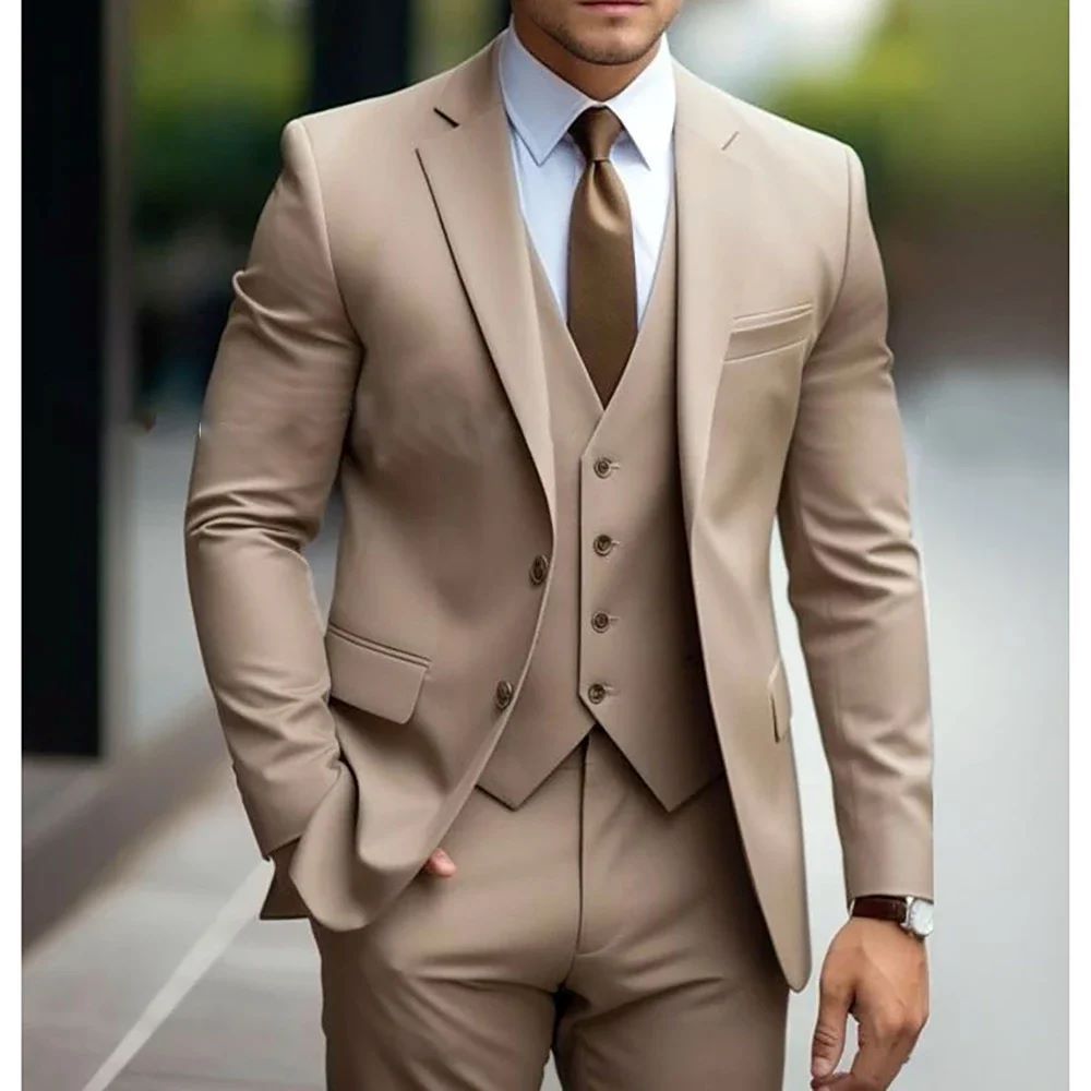 Business Casual Men's Three-piece Suit