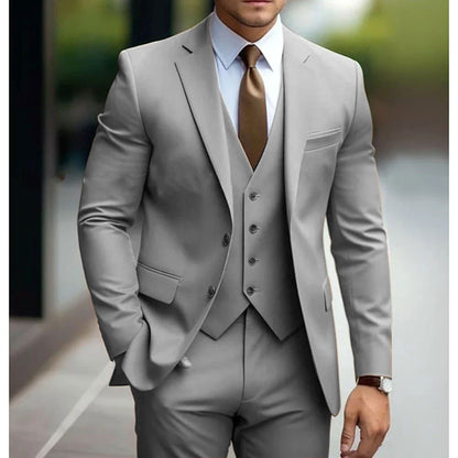 Business Casual Men's Three-piece Suit