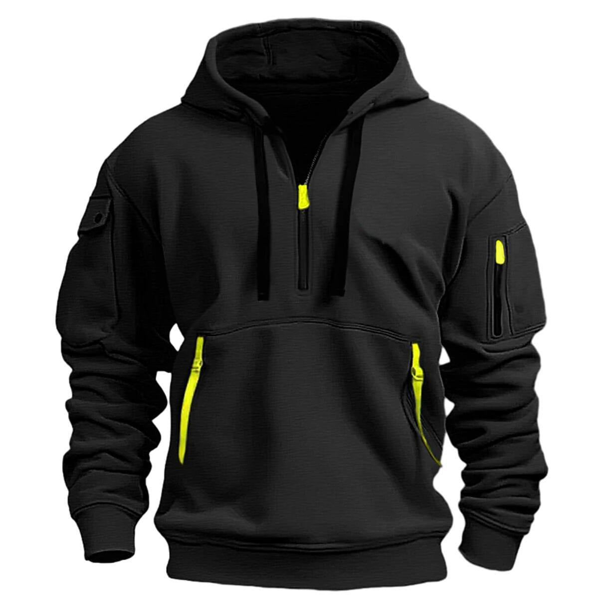 Dropped Shoulder Hooded Sweatshirt Men's Plus Size Loose Pullover Fashion Sweatshirt