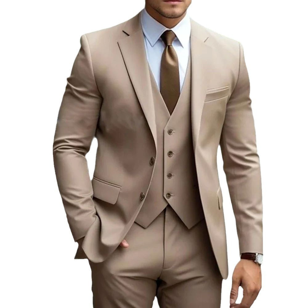 Business Casual Men's Three-piece Suit