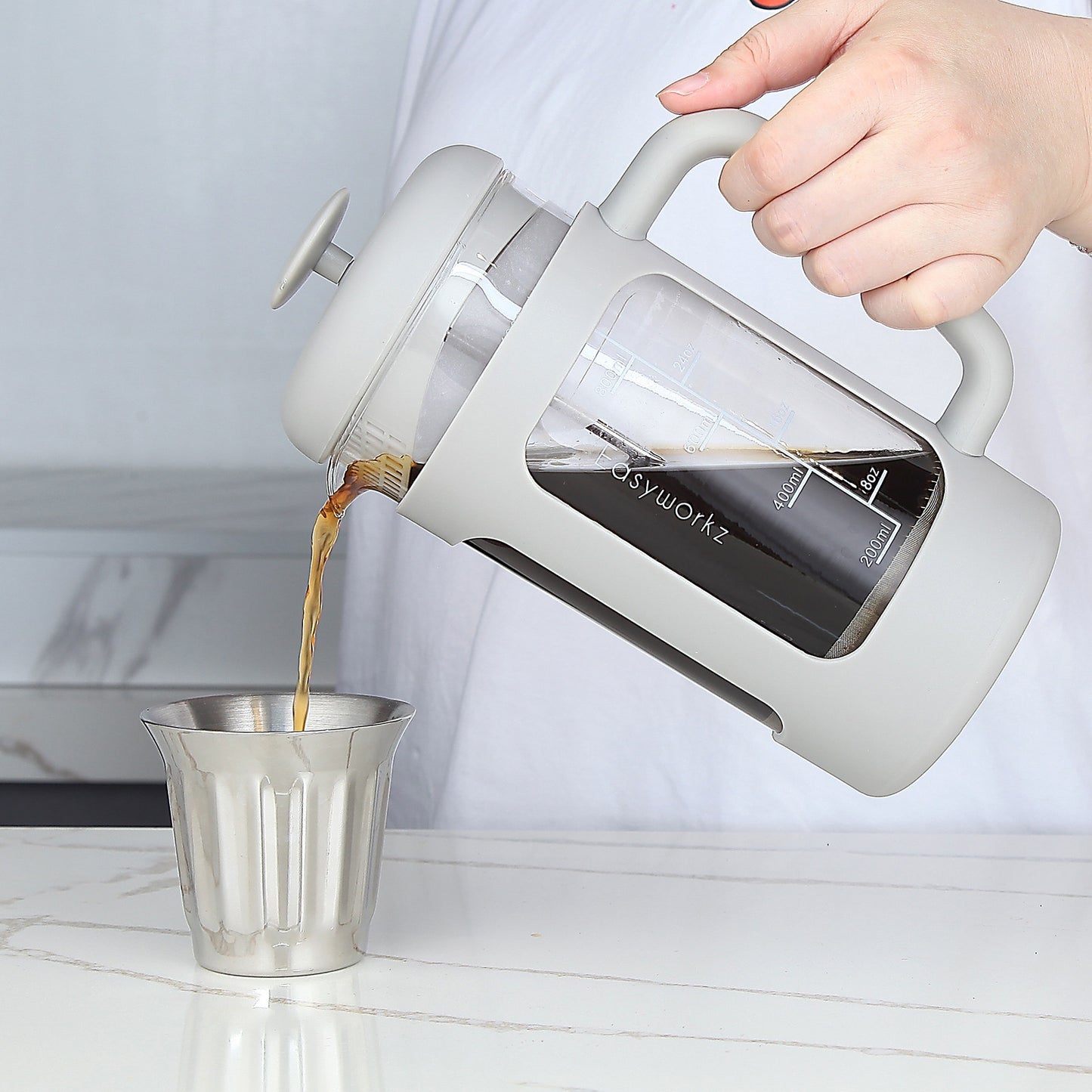 Glass French Coffee Pot Coffee Brewing Filter Appliance Tea Infuser