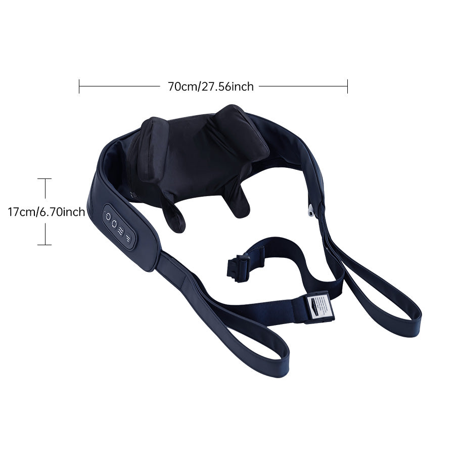 Kneading Shoulder Massager With Heat Therapy 2 Speed Modes Portable Neck Back Pain Relief