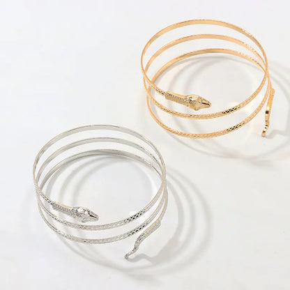 Punk Style Exaggerated Snake Bracelet in Alloy