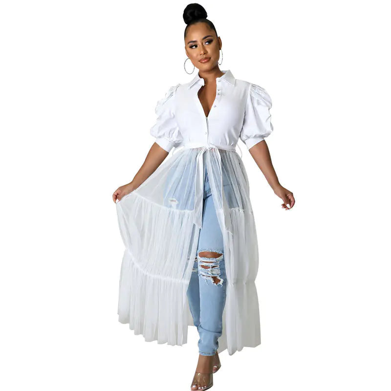 Fashionable Oversize Gauze for Curvy Fits