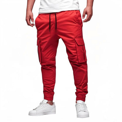 Men's multi-pocket trousers