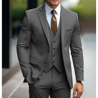 Business Casual Men's Three-piece Suit