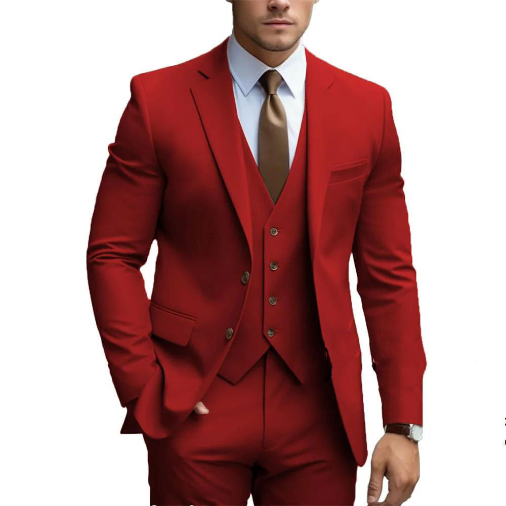 Business Casual Men's Three-piece Suit