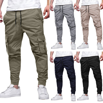 Men's multi-pocket trousers