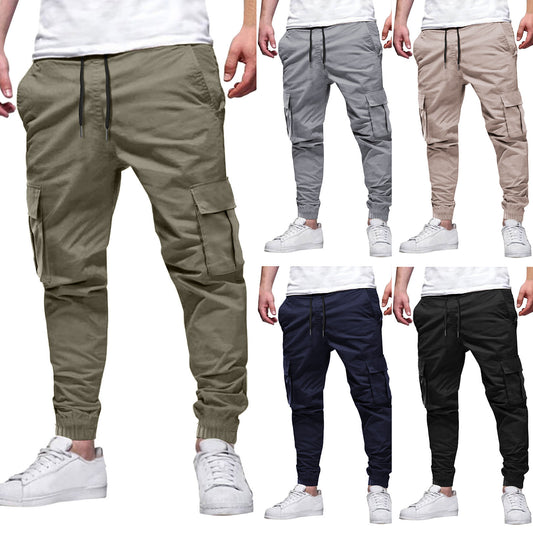 Men's multi-pocket trousers