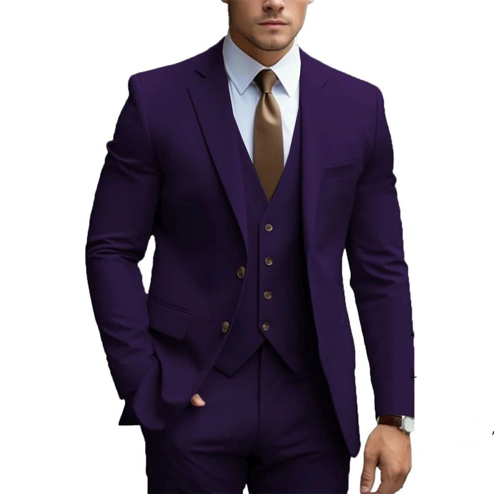Business Casual Men's Three-piece Suit