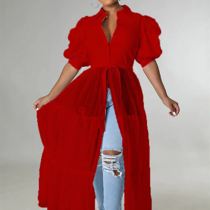 Fashionable Oversize Gauze for Curvy Fits